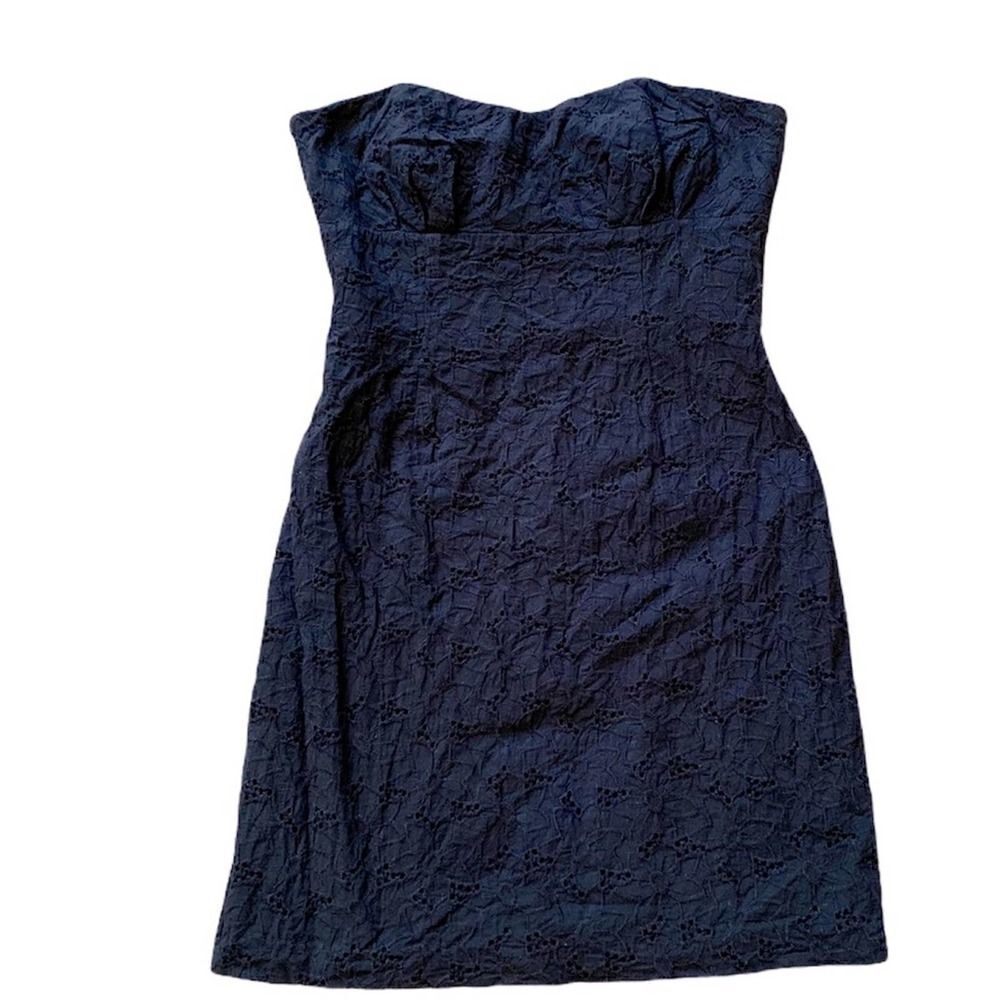 BB Dakota Black Eyelet Strapless Mini Dress 2